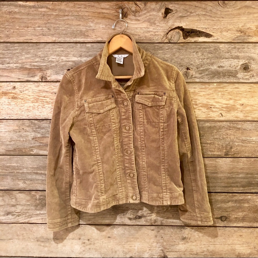 CAbi Brown Cordorury coat (size medium)